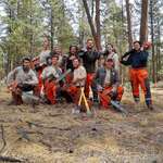 image for Picture of my chainsaw crew in the conservation corps. I am All the way on the right.
