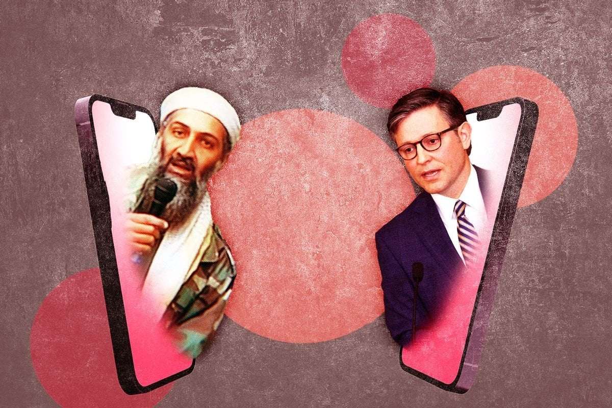 image for Worry less about TikTok and Bin Laden — fret more that Mike Johnson shares the terrorist's view