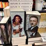 image for Michelle Obama shares a shelf with Hitler at this bookshop in Bangalore India.