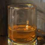 image for My oil painting of a Glass of Whiskey
