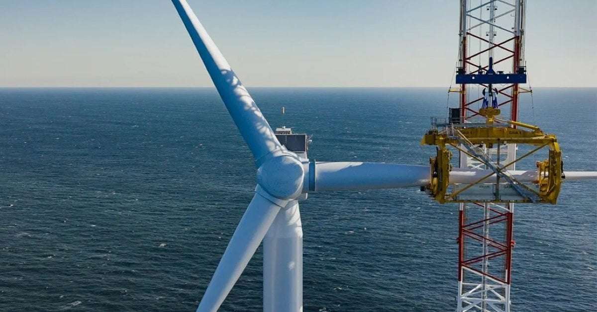 image for New York just installed its first offshore wind turbine