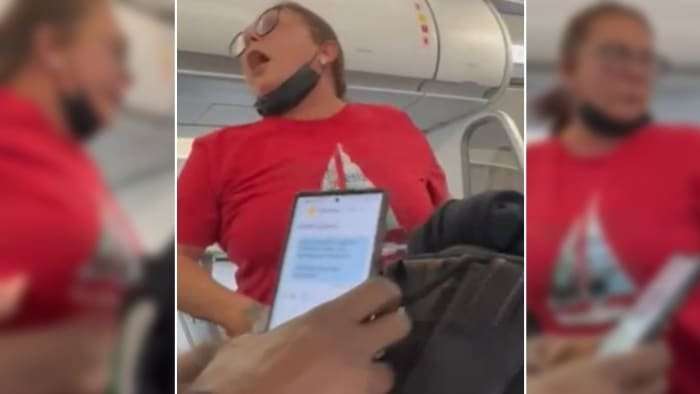 image for ‘I gotta go pee!’: Woman pulls pants down in aisle during Florida flight, video shows