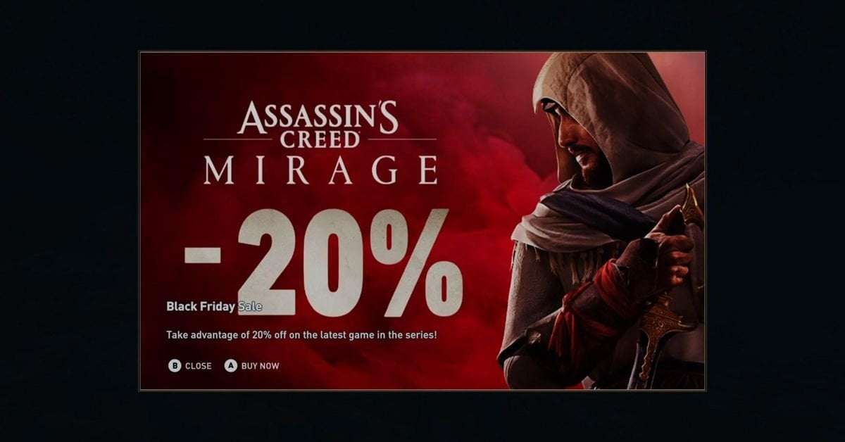 image for Ubisoft blames ‘technical error’ for showing pop-up ads in Assassin’s Creed