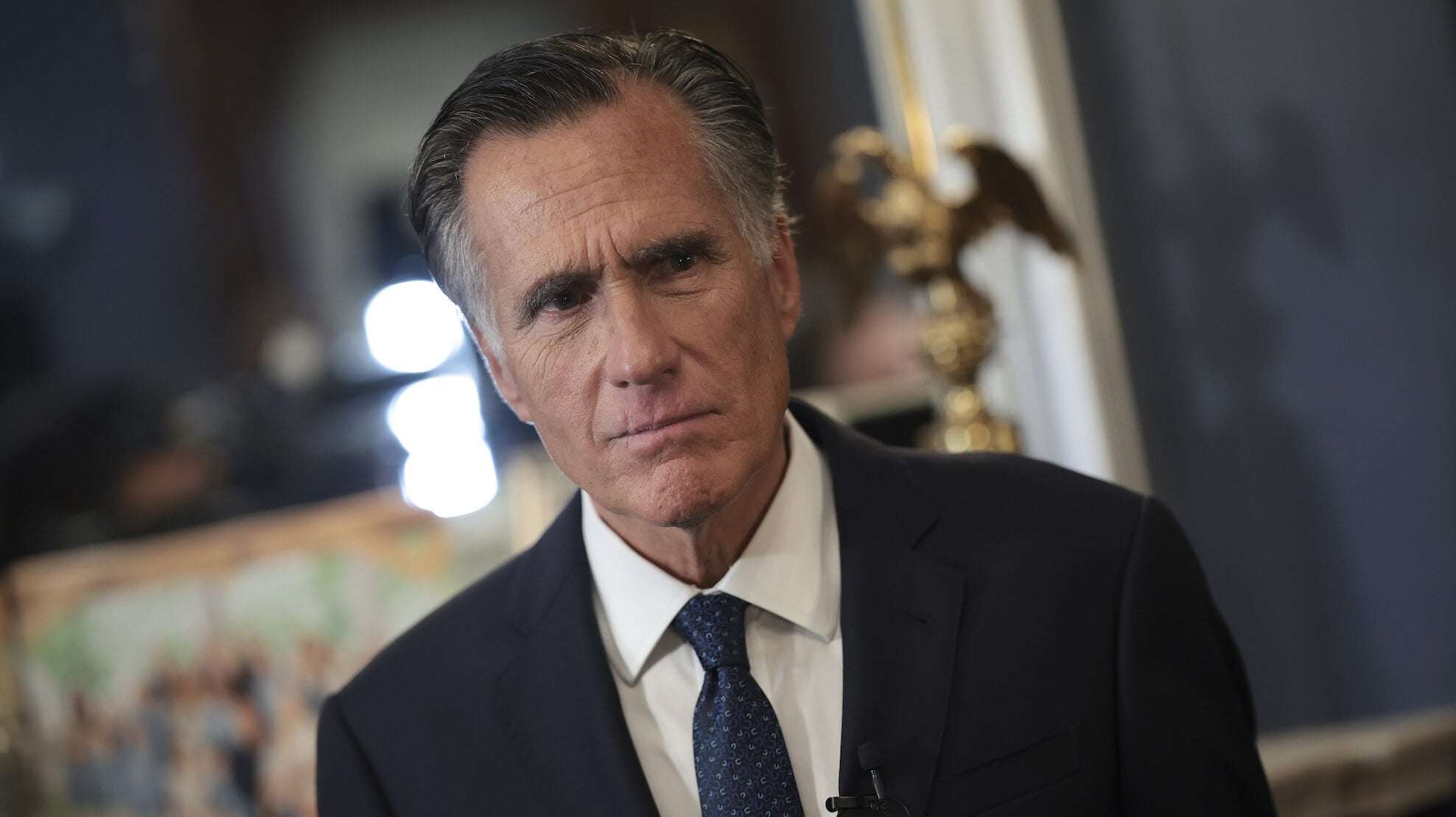 image for Sen. Mitt Romney Says He Would Vote For ‘Virtually’ Anybody Other Than Trump or Ramaswamy