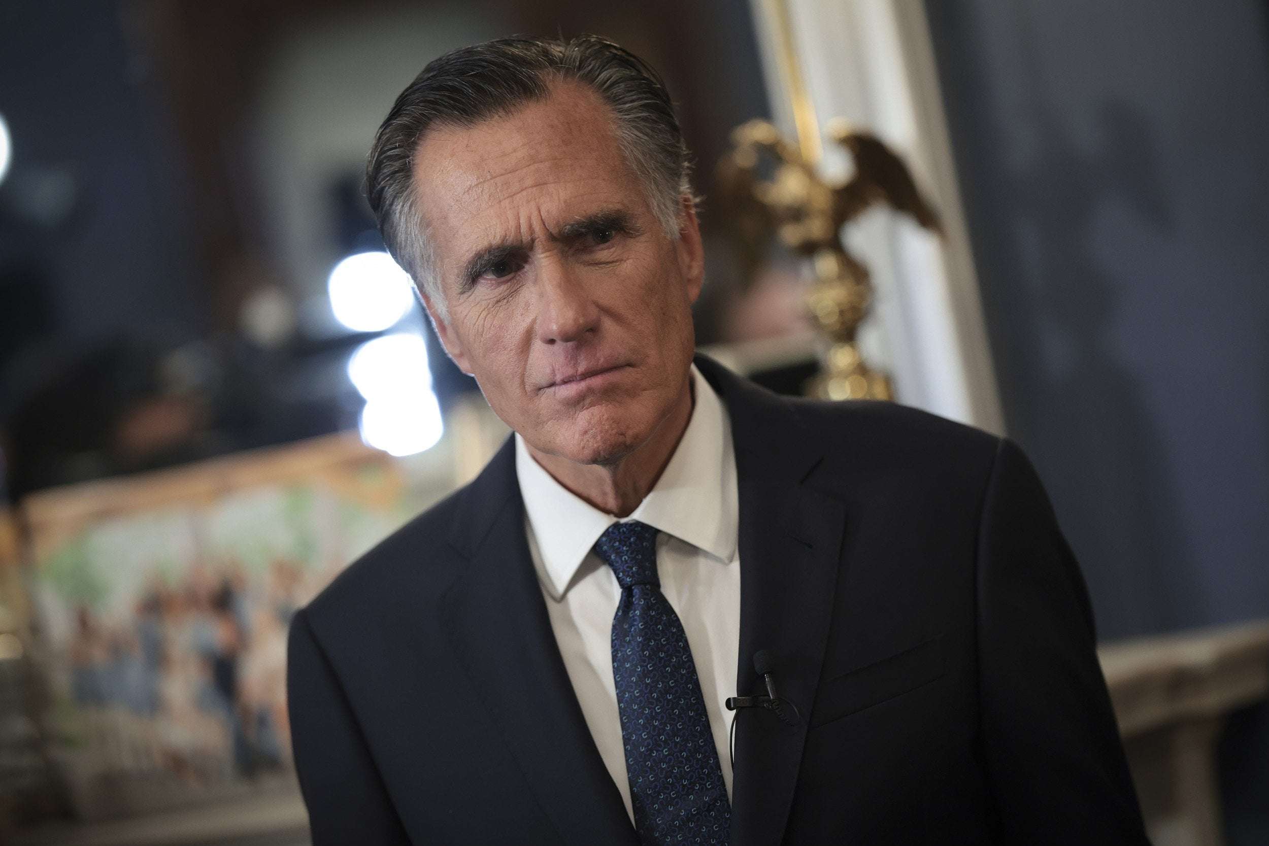 image for MAGA Furious Over Mitt Romney Saying He'd Vote for Democrats