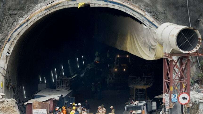 image for All 41 Indian workers freed from collapsed tunnel after 17 days trapped