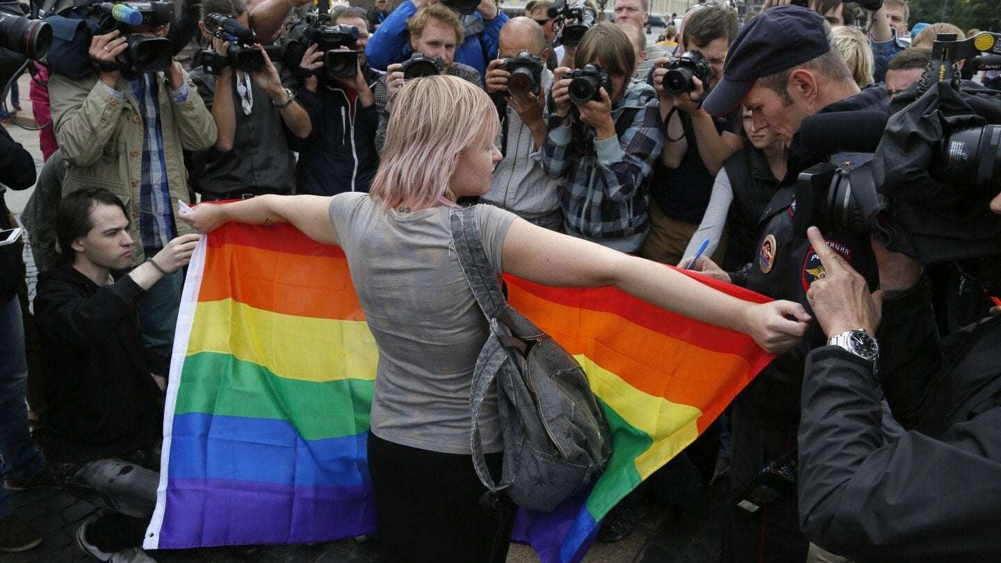 image for Police raid Moscow gay bars after a Supreme Court ruling labeled LGBTQ+ movement ‘extremist’