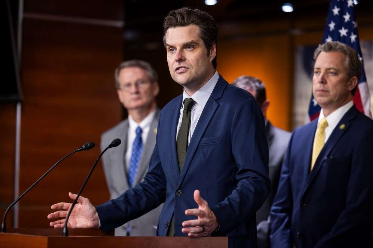 image for Matt Gaetz frets about precarious Republican majority after George Santos exit