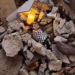 image for The Lutheran Church of Bethlehem staged a nativity scene to reflect recent horrors.