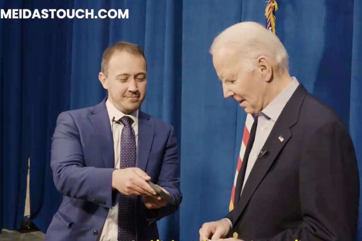 image for Biden filmed laughing at video of a shouting Lauren Boebert: ‘Massive failure’