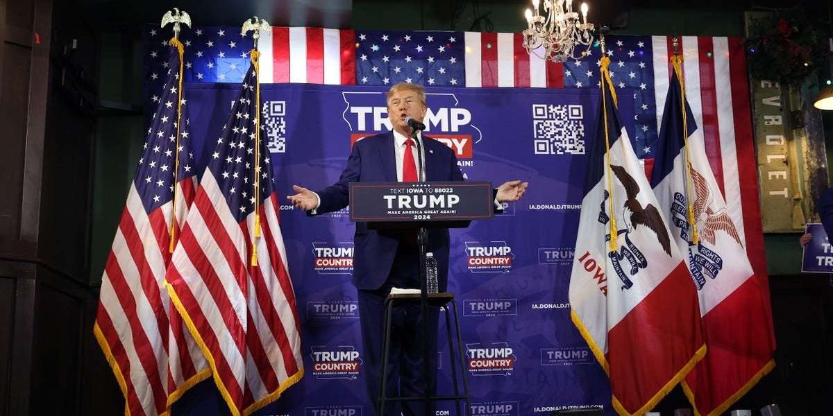 image for Trump is selling $35 Christmas wrapping paper emblazoned with his mug shot