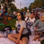image for Hundreds of people from around the world wait for a rocket launch in Cape Canaveral, FL