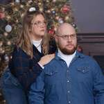 image for My wife and I had our Christmas card picture taken today.