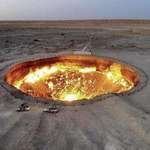 image for In 1971, Soviet engineers set fire to a gas-filled hole in Turkmenistan's desert, "The Door to Hell"