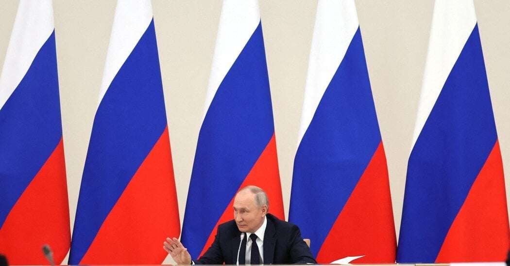 image for Putin, Exuding Confidence, Suggests Western Support for Ukraine Is Waning