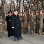 image for Kim Jong Un with his daughter Kim Ju Ae inspecting a missile command center