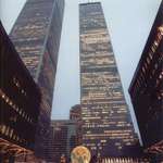 image for Twin Towers during Christmas holiday, 2000