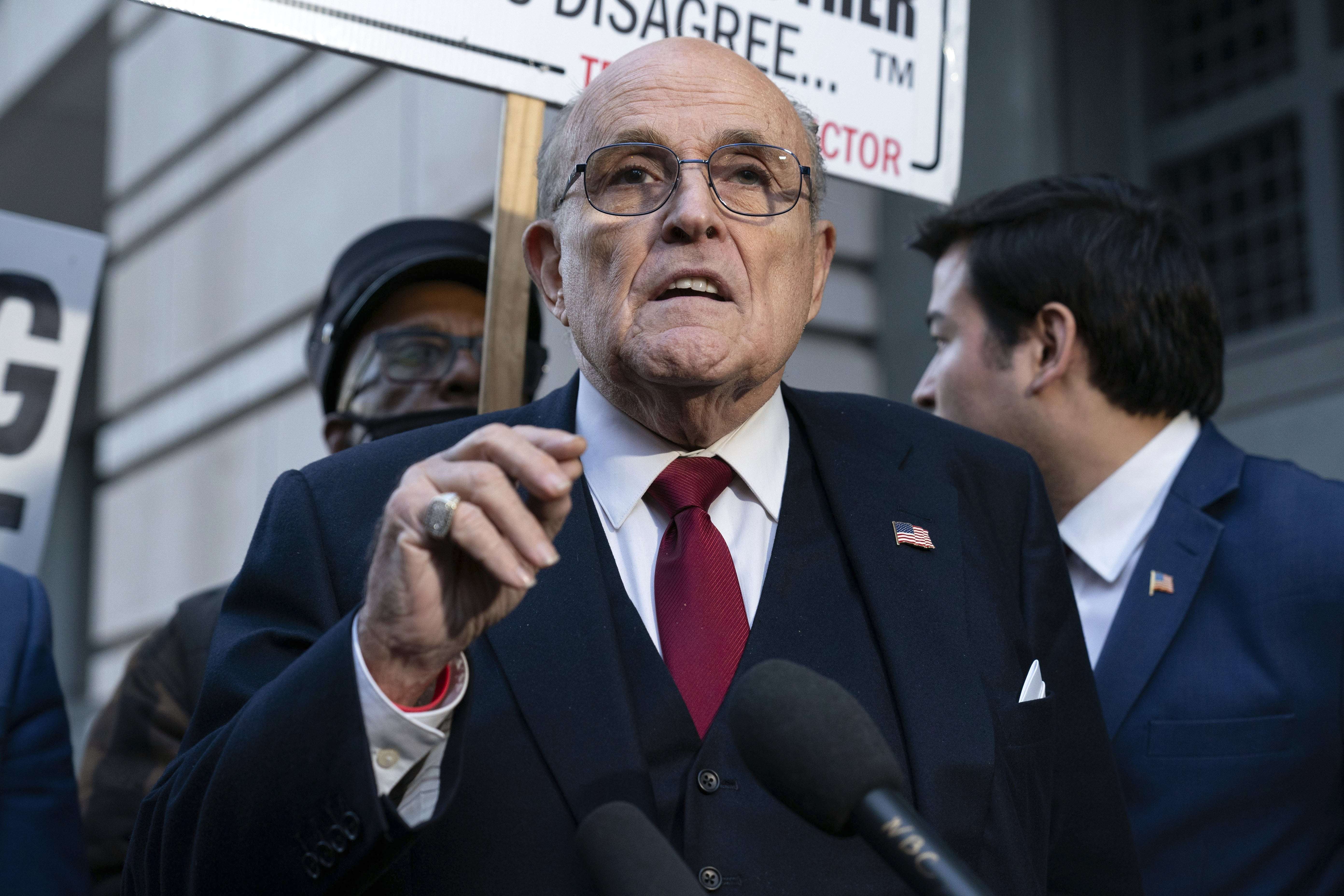 image for They just won a $148M verdict against Giuliani. Now they’re suing him again.