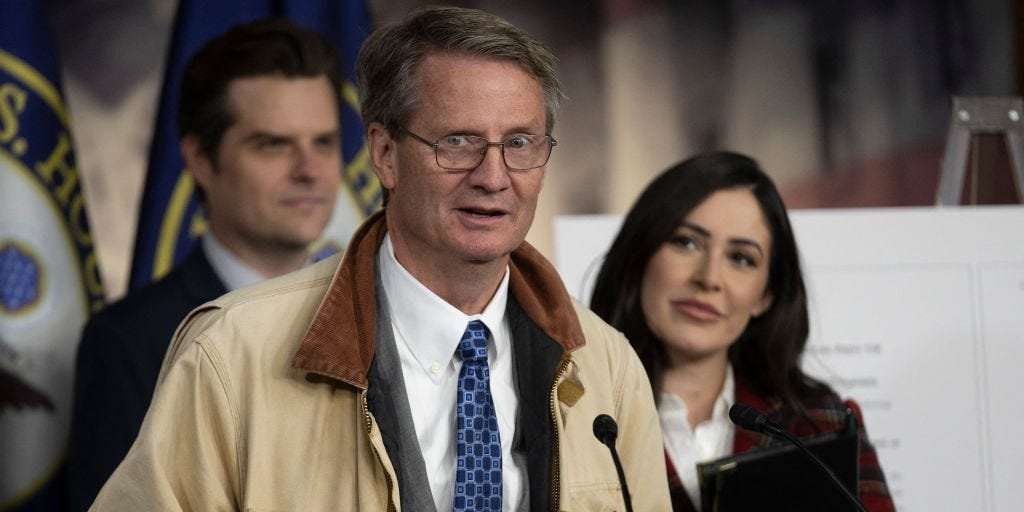image for A GOP House member thinks his colleagues have been taped sleeping with Russian spies: 'Next thing you know, you're in the motel room with 'em naked'