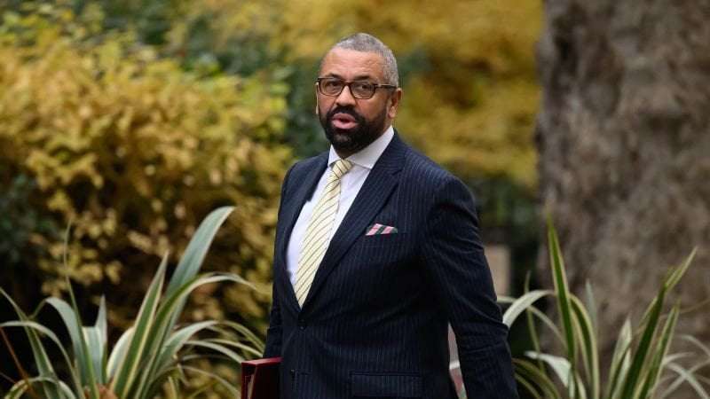 image for James Cleverly: Britain’s Home Secretary apologizes for joke about spiking his wife’s drink with date-rape drug