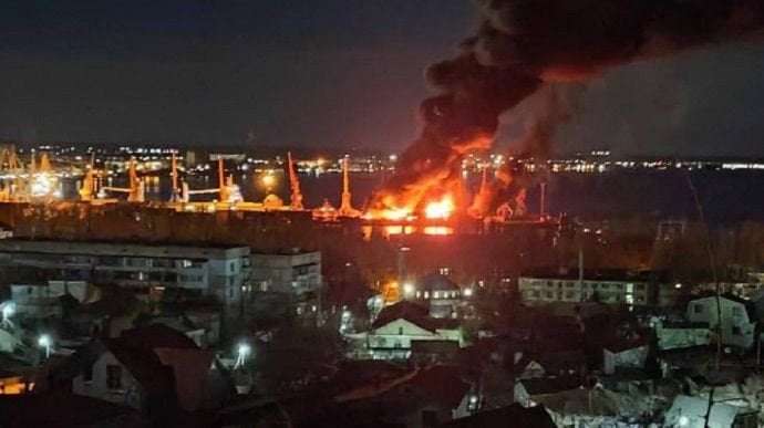 image for Russia confirms its landing ship hit by Ukrainian missile strike in occupied Crimea (UPDATED)
