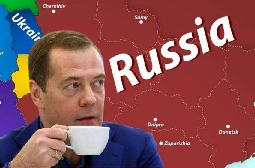 image for Dmitry Medvedev has declared Russia's intention to capture the Ukrainian cities of Odessa, Dnipro, Kharkiv, Mykolaiv, and Kyiv