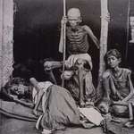 image for Indian Famine under British rule, which killed 5mil people. Man guards his family from cannibals.