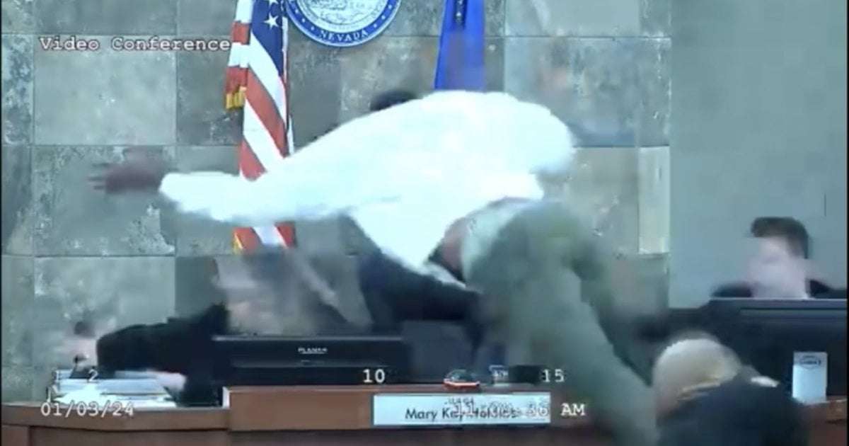 image for Video shows man attack district court judge during sentencing