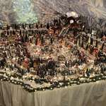 image for My Mom’s annual Christmas Village/Nativity Scene that takes up half of our living room