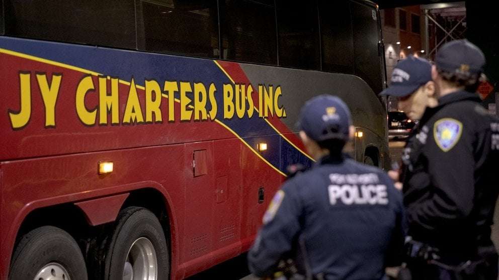 image for New York City announces lawsuit against bus companies sending migrants to city, seeks $708 million