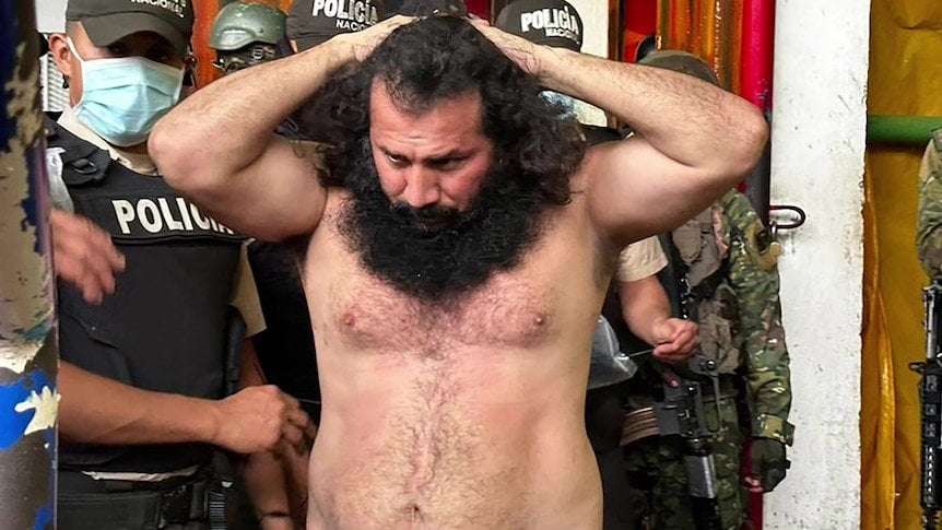 image for Ecuador under state of emergency after drug lord Jose Adolfo Macias escapes maximum security jail