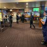 image for Police raiding a pub in Sydney earlier tonight