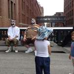 image for The Insane Clown Posse hanging out on The Highline in NYC.