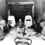 image for Archeologists dining inside the tomb of Pharaoh Ramses XI in 1923