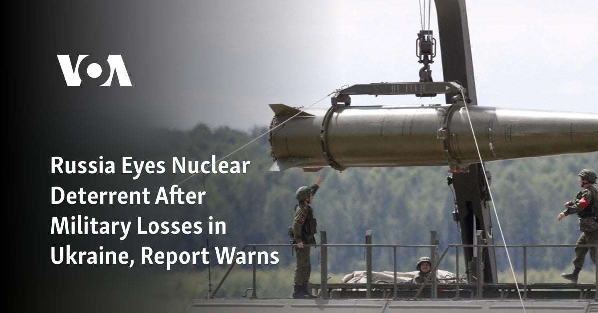 image for Russia Eyes Nuclear Deterrent After Military Losses in Ukraine, Report Warns