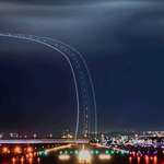 image for Long exposure photo of plane taking off