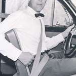 image for Nils Bohlin shows off his invention that has saved a million people from death, the 3-point seatbelt