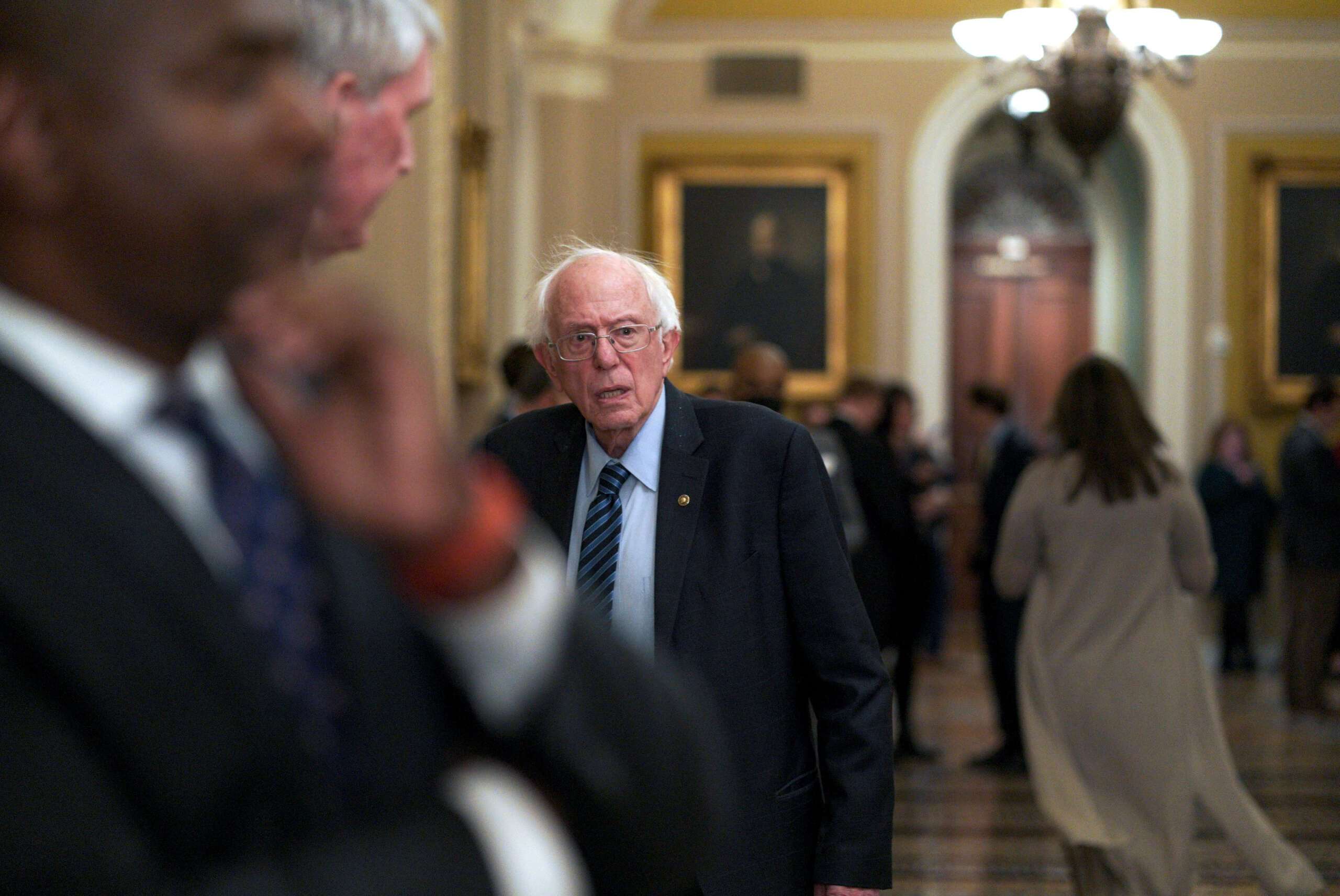 image for Sanders Casts Sole Democratic Vote Against Bill to Send $14B to Israel