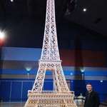 image for Richard Plaud and his matchstick Eiffel Tower, world's tallest matchstick building