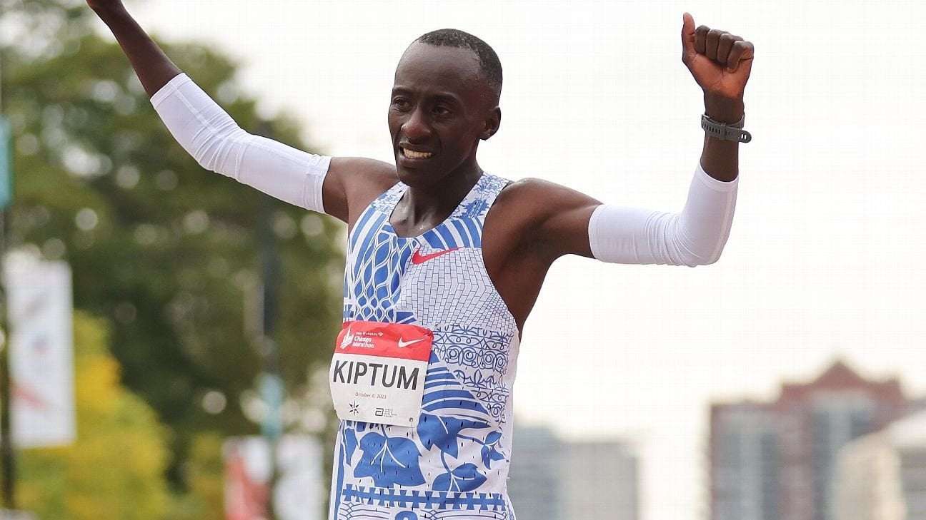 image for Marathon world-record holder Kelvin Kiptum, 24, dies in car crash