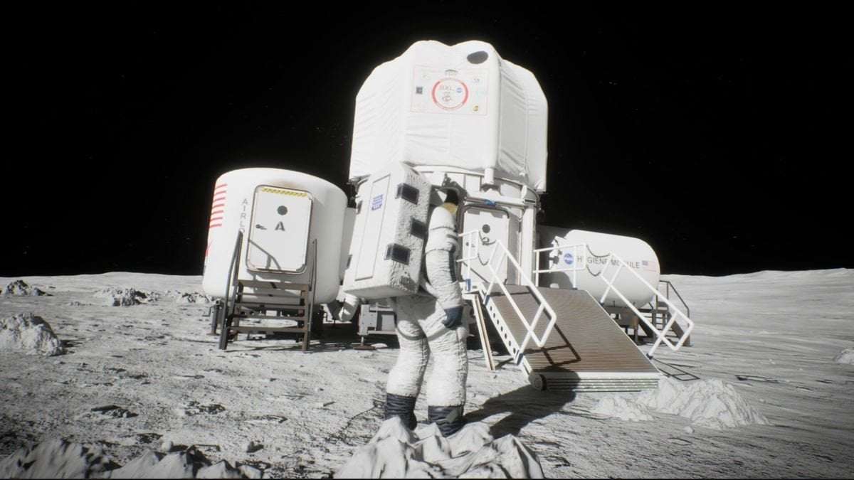 image for This game wants to blend survival and tycoon games in a race to build a moon colony