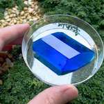 image for This is a copper sulfate crystal. It took me 2 months to grow