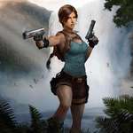 image for Crystal Dynamics revealed a new artwork for Lara Croft on the official Tomb Raider site. Fans are speculating that this is her new 'unified' design in their upcoming UE5 game.