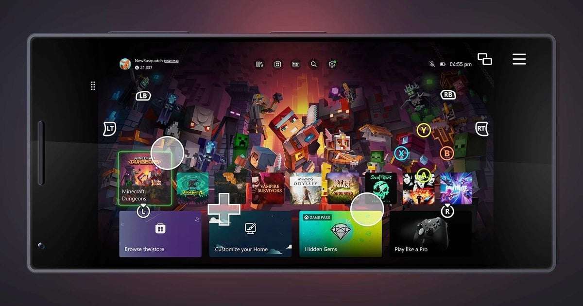 image for Xbox adds custom touch controls in remote play for over 100 games