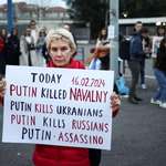 image for A demonstration near the Russian embassy in Rome, Italy