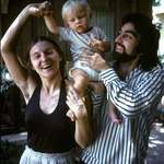 image for Baby Leonardo DiCaprio with his mom and dad, 1976.