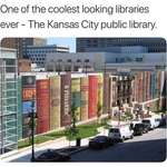 image for One of the coolest looking libraries in ever - The Kansas City public library.