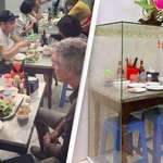 image for The Restaurant Where Anthony Bourdain and Barack Obama Ate Dinner Encased Their Table in Glass