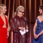 image for Emily Blunt, Meryl Streep and Anne Hathaway at the SAG Awards tonight