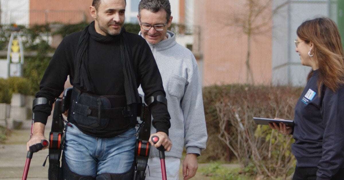 image for Italian exoskeleton gets disabled users walking and standing